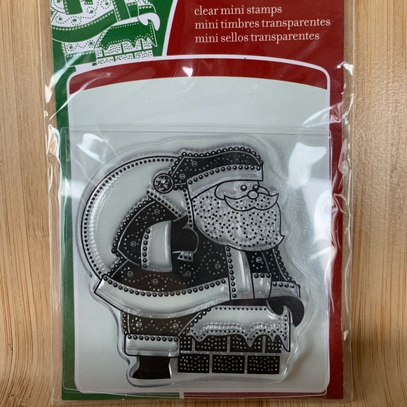 Lot of 4 Small Christmas Clear Stamp set by Inkadinkado - Picture 3 of 7